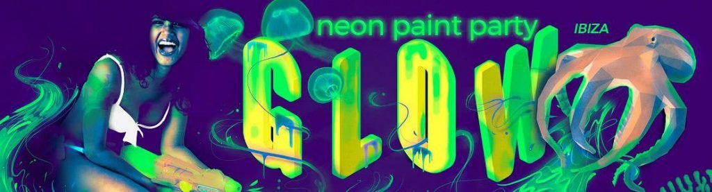 es paradis glow neon party 2018