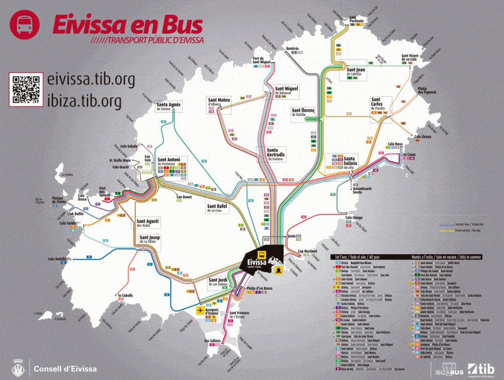 ibiza bus kaart